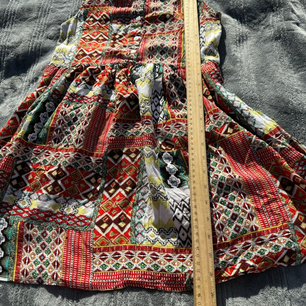 Altar’d State Rayon Patchwork Mini Tank Dress Mul… - image 8